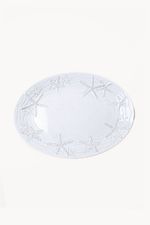 Travessa Oval para Servir Estrela do Mar em Melamina - 35x27x3 cm
