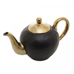 Bule de Chá Dubai em Porcelana Preto - 1L