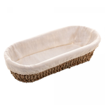 Cesta de Sisal Oval com Tecido