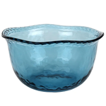 Saladeira Bolhas em Acrílico Azul - -25x25x10,2cm