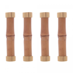 Descanso para Talheres em Bambu Dourado com 4 peças - 8 cm