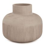 Vaso Bojudo com Textura Areia - 22 x 23 cm