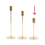 Castiçal em Metal Dourado