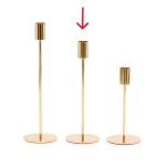 Castiçal em Metal Dourado