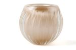 Vaso Lumiere em Cristal Murano Champanhe - 13x13x11 cm