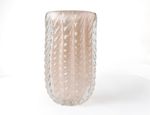 Vaso Lisboa em Cristal Murano Champanhe - 19x11x33 cm