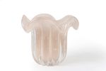 Vaso Garnier em Cristal Murano Champanhe - 19x19x14 cm