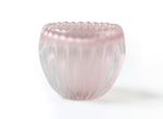Vaso Amitié em Cristal Murano Jade Rosa  - 10x10x8 cm