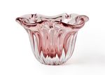 Vaso Allure em Cristal Murano New Rubi - 11x11x8 cm