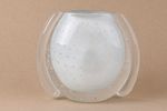 Vaso San Francisco em Cristal Murano Quartzo Pérola - 15x7x13 cm