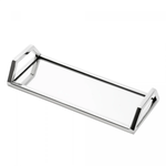 Bandeja em Aço Inox com Espelho - 10x12x5 cm