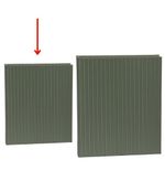 Caixa Livro Retangular com Listras 3D Verde Menta