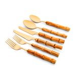 Jogo de Talheres Garbo Bamboo com 36 peças