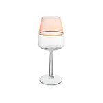 Jogo de Taças Duo Rose e Filete Dourado com 6 peças - 430ml 
