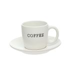 Jogo de Xícara de Café Cremona em Cerâmica com 4 peças - 130ml