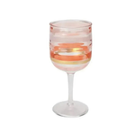 Jogo de Taças para Vinho em Acrílico Degradê Laranja - 473ml