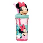 Copo com Canudo Minnie Mouse - 360 ml