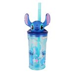 Copo com Canudo Lilo & Stitch - 360 ml