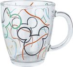 Caneca de Vidro Mickey Mouse Colors - 370 ml