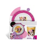 Jogo Infantil Minnie Mouse com 3 peças 