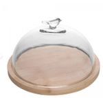 Queijeira Bird com Bambu - 20x11 cm