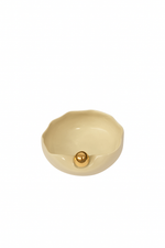 Bowl Nina Mini em Cerêmica e Ouro - 6x10,5 cm