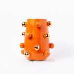 Vaso Nina Bolotas com Ouro - 18x9 cm