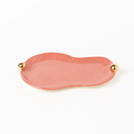 Bandeja Donna em Cerâmica e Ouro - 27x18 cm