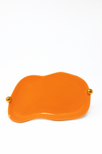 Bandeja Donna em Cerâmica e Ouro - 27x18 cm