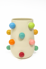 Vaso Nina Bubblegum em Cerâmica - 18,5x8,5 cm