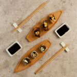 Jogo para Sushi Nagasaki em Bambu com 8 peças 