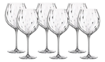 Jogo de Taças para Vinho Uria em Cristal Bohemia com 6 peças - 740ml