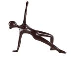 Escultura Poly em Resina Preta - 23x8,5x25,5 cm