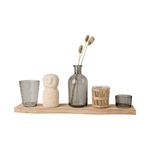 Jogo Decorativo com Porta Velas com 5 peças