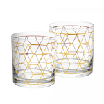 Jogo de Copos Baixos Cube com 2 peças - 320 ml