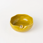 Bowl Nina em Cerâmica e Ouro - 14x6 cm