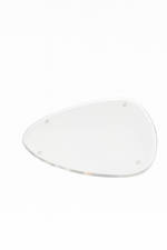 Bandeja Orgânica Triangular em Acrílico Transparente