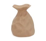 Vaso Saco em Cerâmica Natural - 30,5x22,5 cm