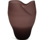 Vaso Orgânico em Vidro Fumê Violeta - 29x21 cm