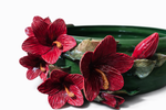 Cachepô Hibiscos em Faiança - 20,5x36 cm
