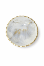 Bowl Organic Mescla e Dourado em Resina - 17 cm