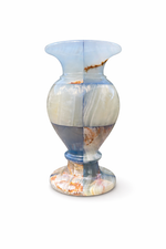 Vaso Celeste em Ônix - 20x10 cm