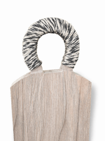 Tábua em Madeira e Sisal com Alça - 2,5x41x15 cm