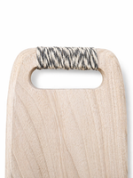 Tábua Retangular em Madeira e Sisal - 3x47x20 cm