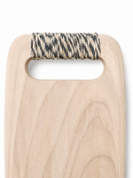 Tábua Retangular em Madeira e Sisal - 3x47x20 cm
