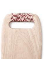 Tábua Retangular em Madeira e Sisal - 3x47x20 cm