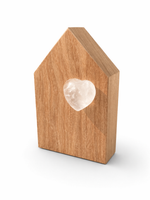 Casinha Decorariva Dion em Madeira e Quartzo - 18x11,5x5 cm