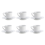 Jogo de Xícaras de Chá Porcelana Limoges Wolff com 6 peças - 200ml  