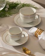 Jogo de Jantar Mônaco em Porcelana Branca com 42 peças 