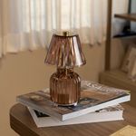 Luminária Shine em Vidro Marrom - 21 cm